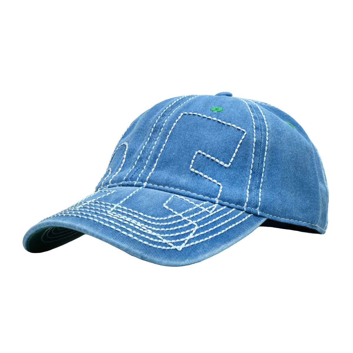 b.Eautiful - Vapor 6 Panel Hat (Washed Blue)