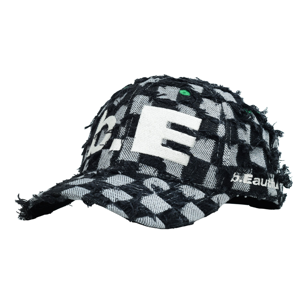b.Eautiful - b.E Hat (Black Checker Denim) – Homebody