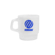 Metalwood Studio - Metal Logo Milk Glass Mug