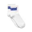 Metalwood Studio - Metal Logo Quarter Socks (White/Blurple)