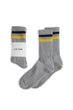 Lite Year - Stripe Socks (Grey/Navy/Yellow)