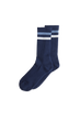 Lite Year - Stripe Socks (Navy/Blue/White)