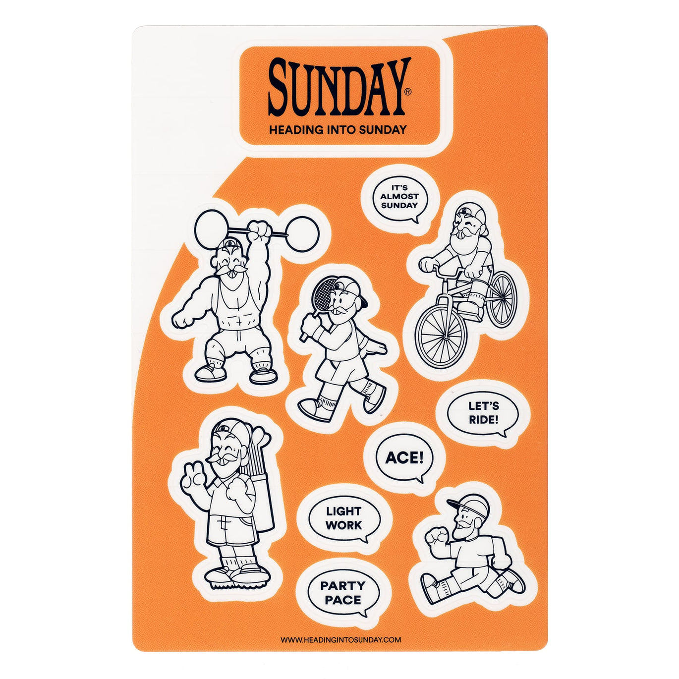Heading Into Sunday - Coach Sticker Sheet – Homebody