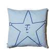 Asterisk - Zise 005 Asterisk Logo Cushion Cover (Light Blue/Blue)