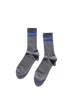 Lite Year - Stripe Calf Length Socks (Grey)